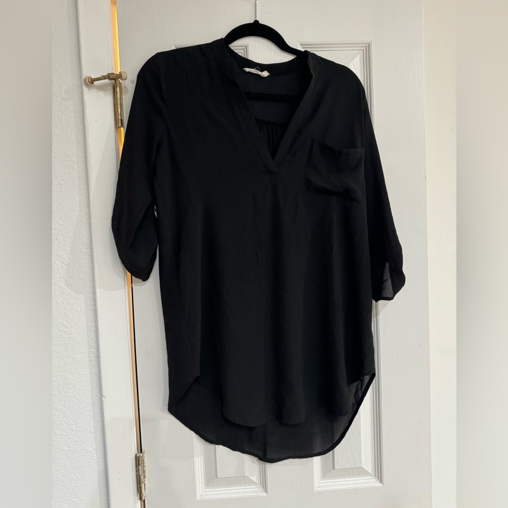 Lush Black Blouse Tunic from Nordstrom oversized